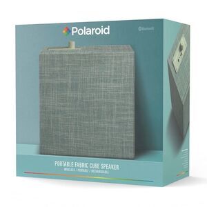 Polaroid Portable Fabric Cube Speaker in Light Green